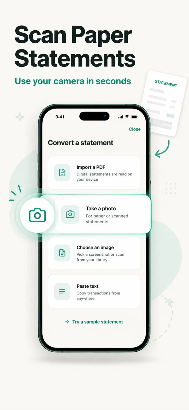Bank Statement Converter Excel workflow and result preview