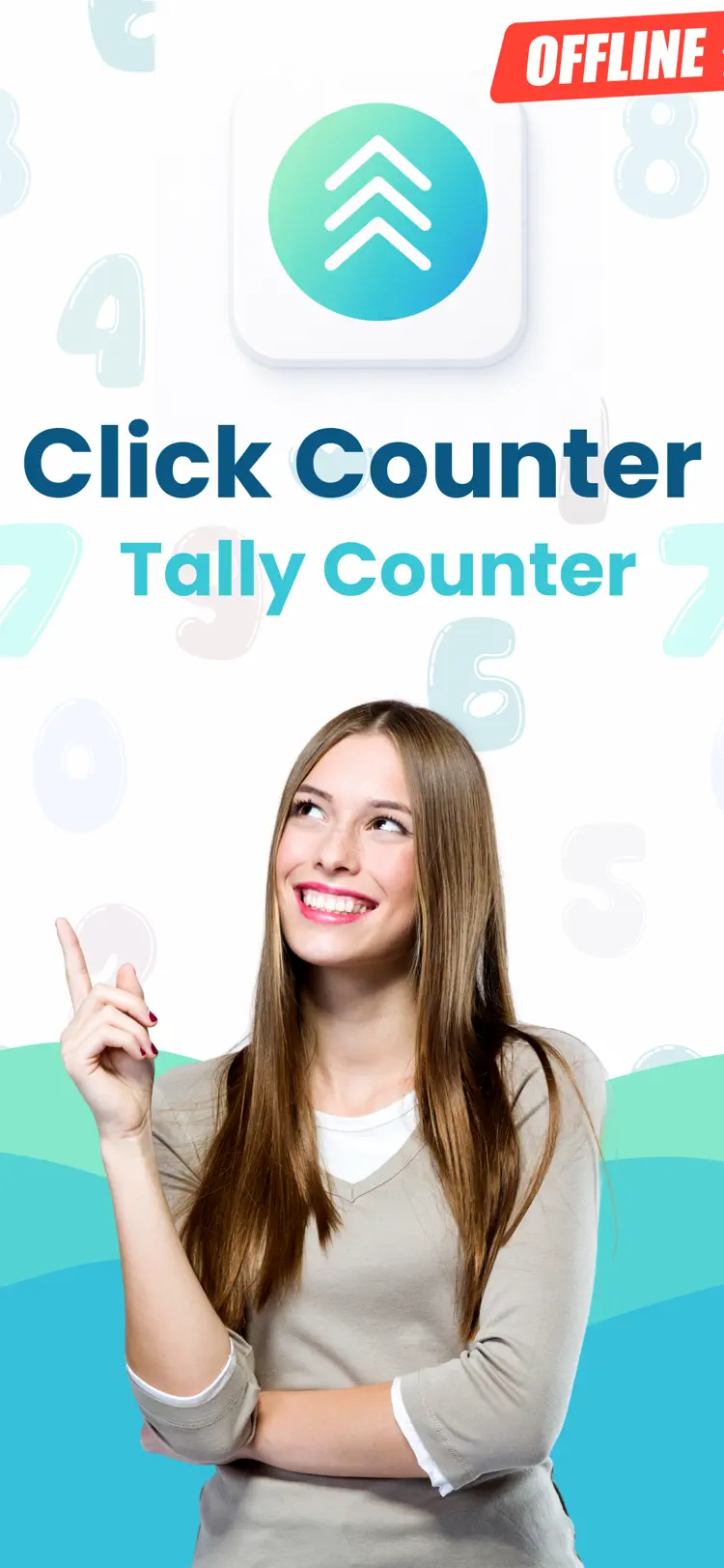 Click Counter: Tally Counter iPhone app screen for count and tally anything