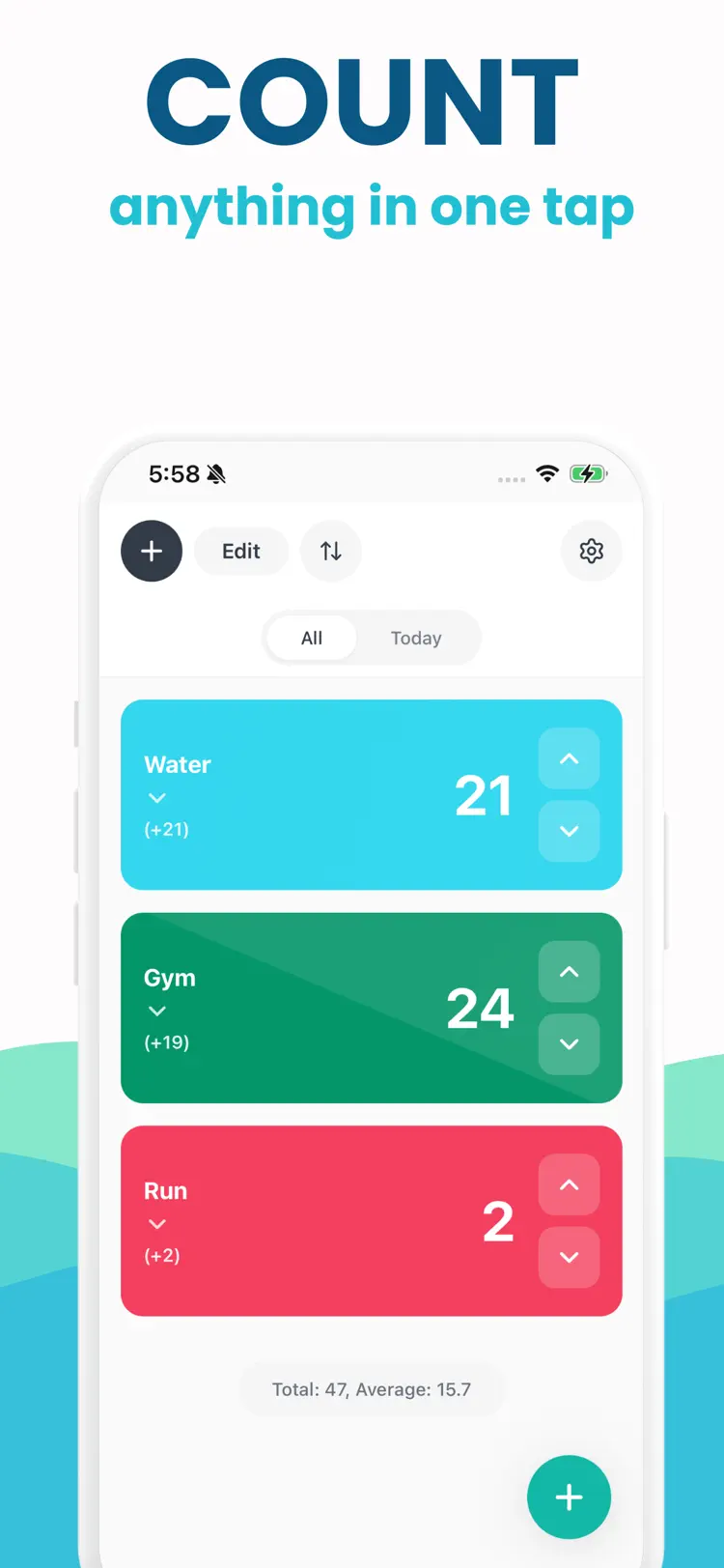 Click Counter: Tally Counter workflow and result preview