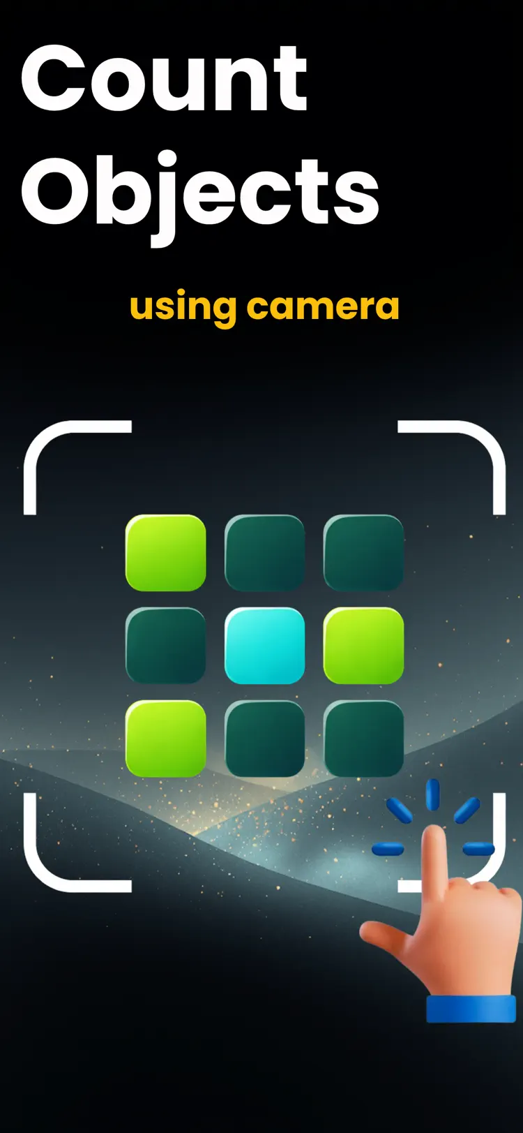 Count This & Counting App iPhone app screen for count objects from a photo