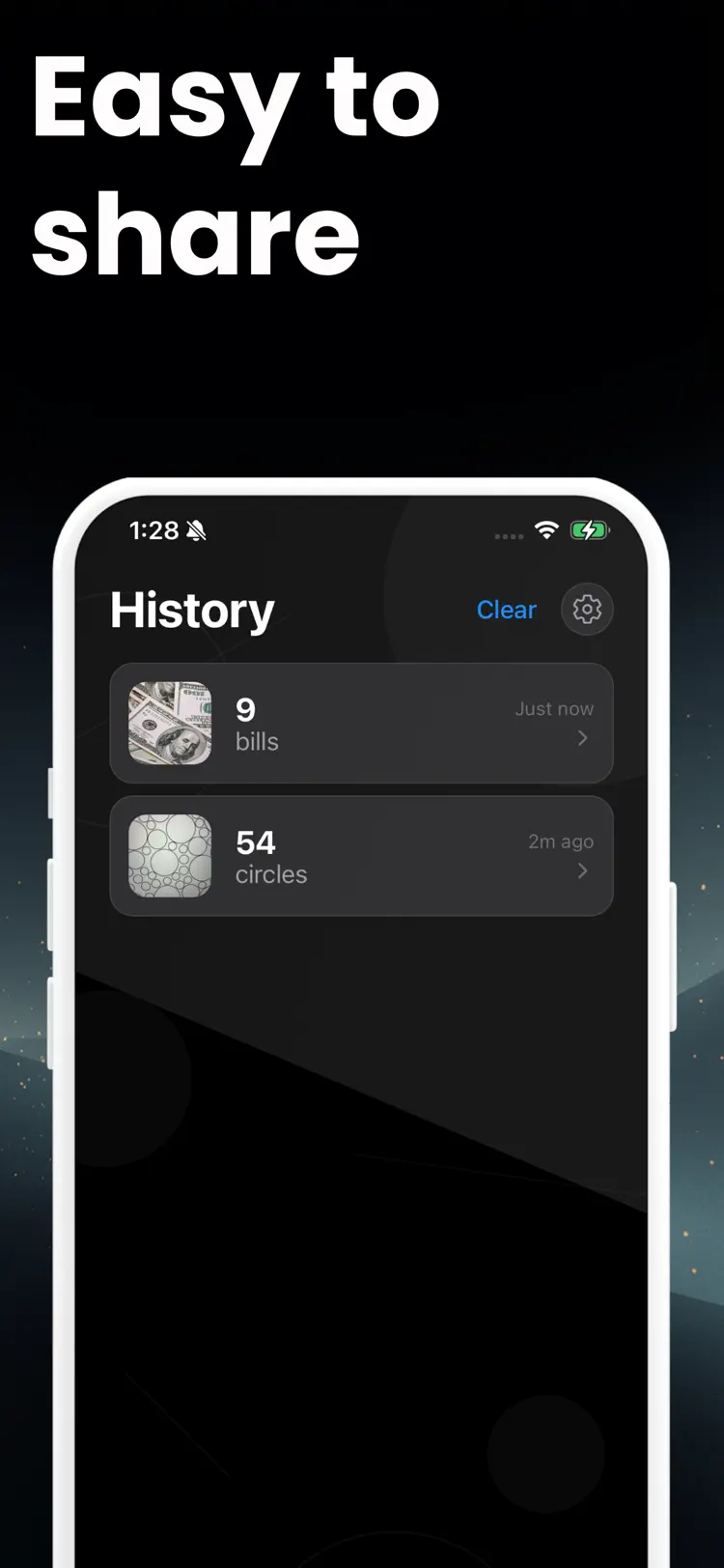 Count This & Counting App settings and feature screen