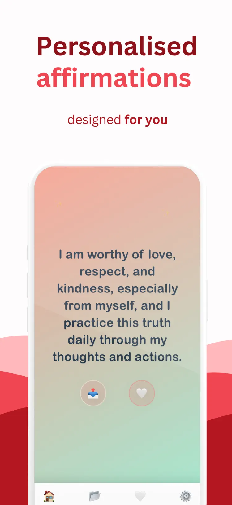 Daily Affirmations ・ Widgets main tools and options on iPhone