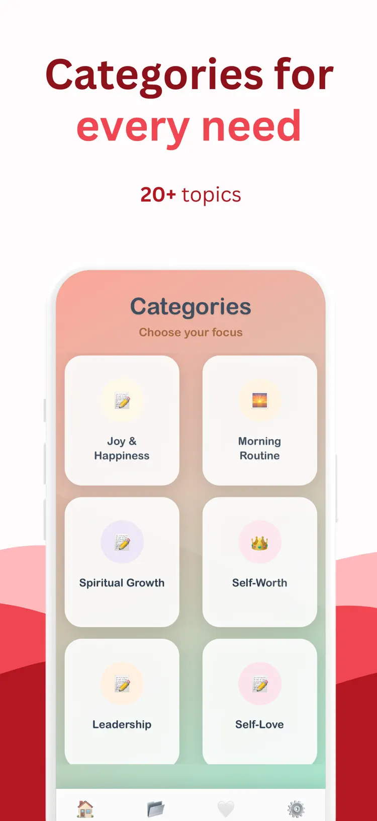 Daily Affirmations ・ Widgets workflow and result preview