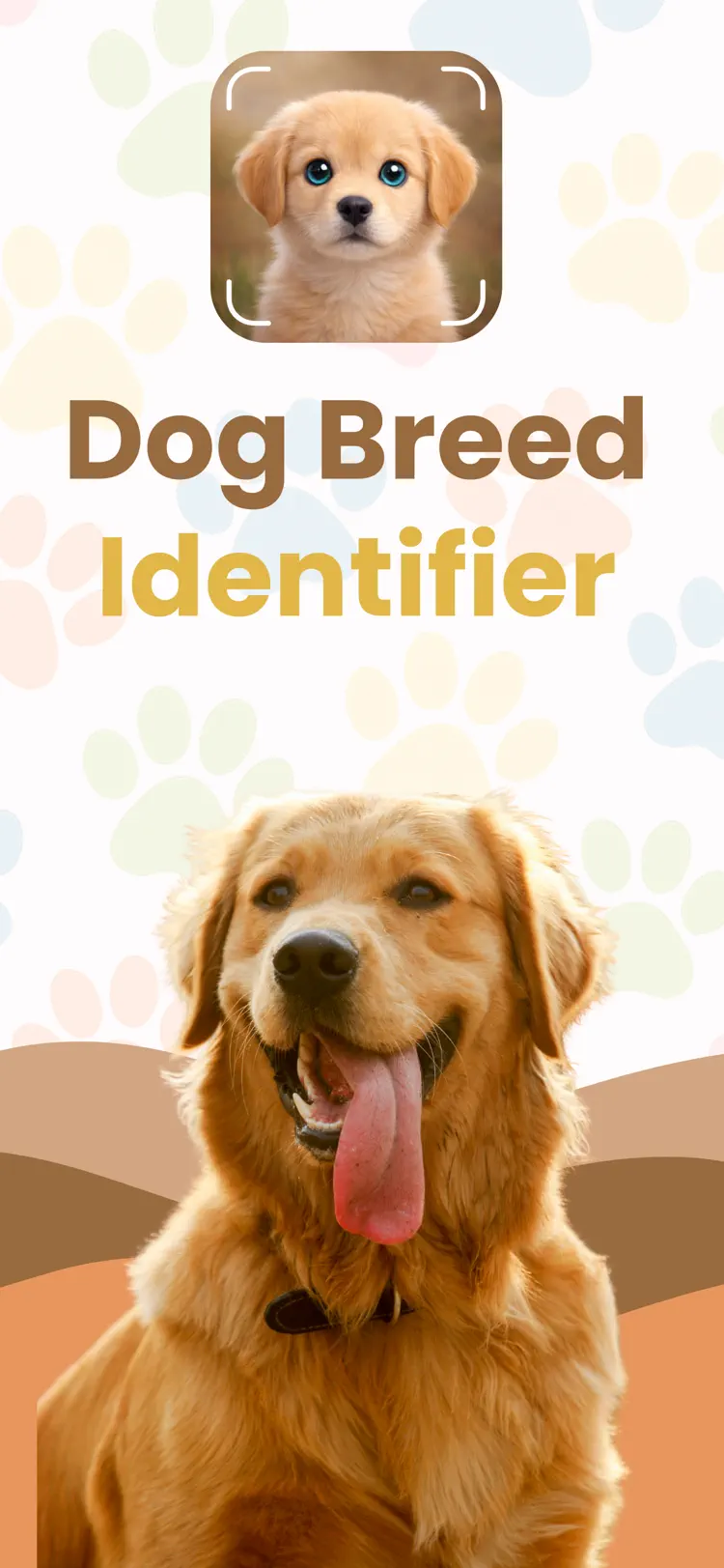 Dog Breed Identifier - Scanner iPhone app screen for identify items and review useful details