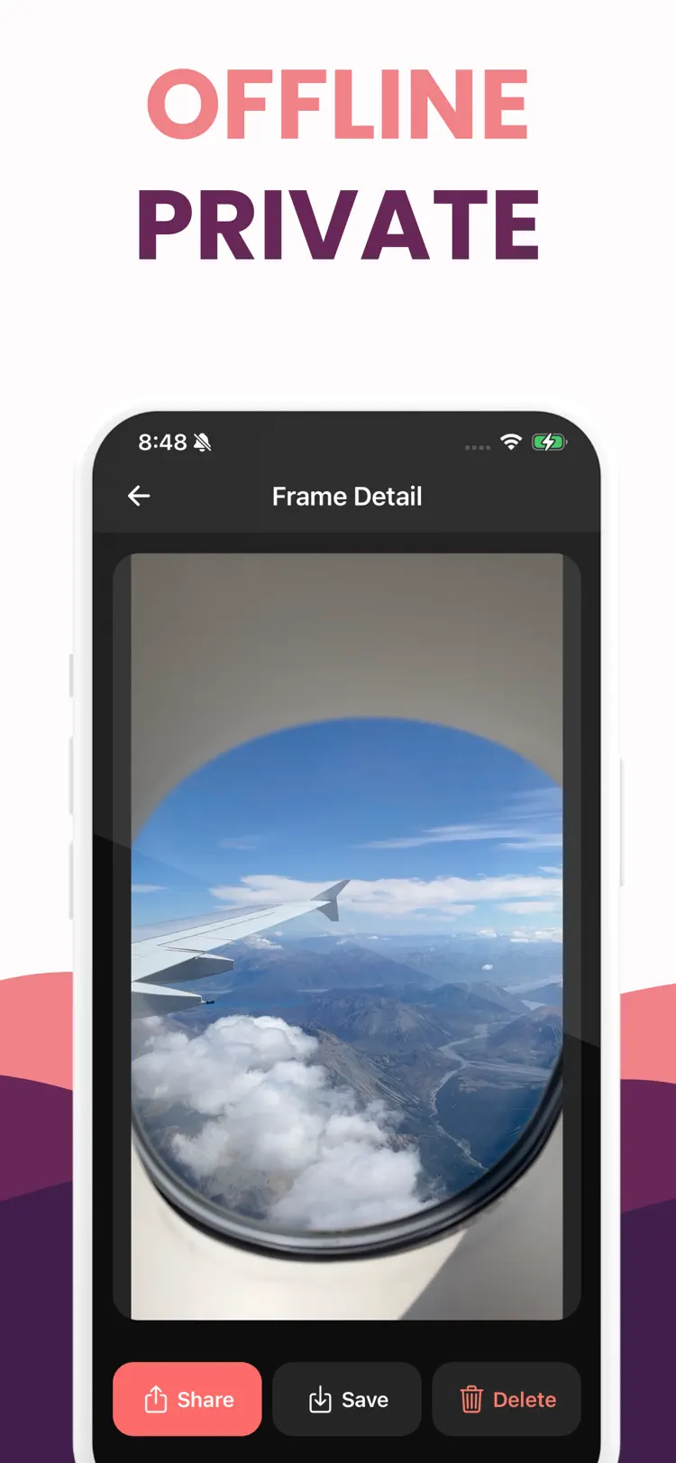 Frame Grabber - Freeze Frame settings and feature screen