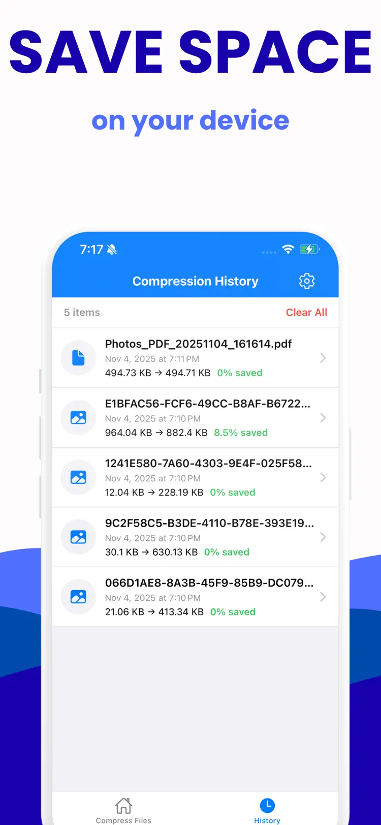 Image Compressor: Resize Photo settings and feature screen