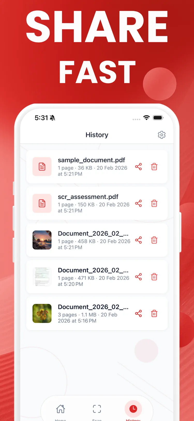 Image to PDF Converter: Photo settings and feature screen
