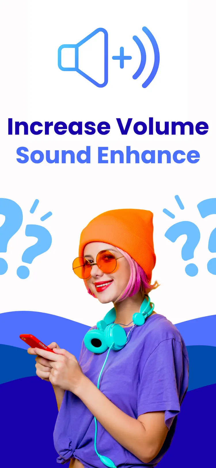 Increase Volume app showing the main volume boost dial on iPhone