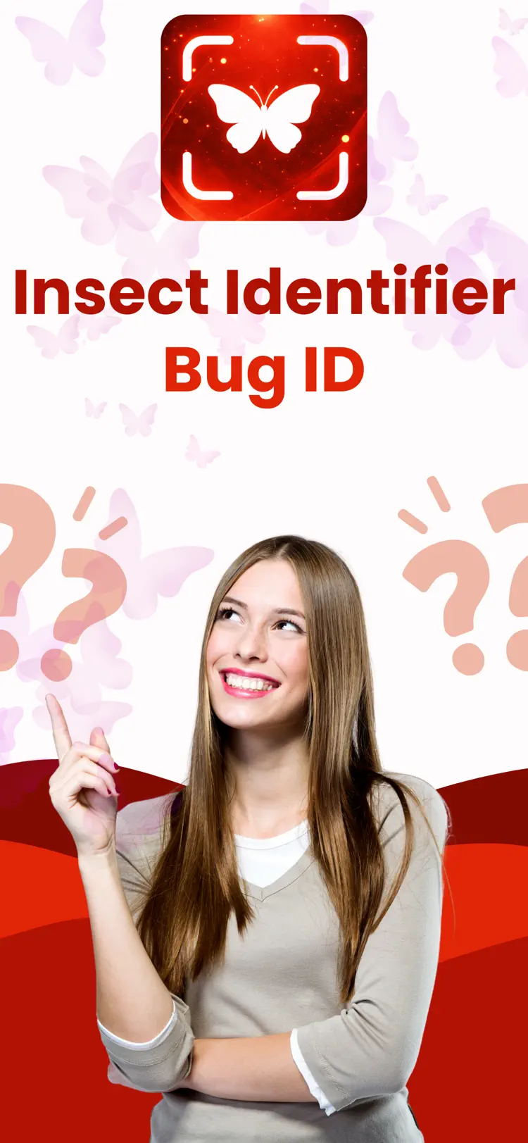 Insect Identifier · Bug ID iPhone app screen for identify items and review useful details