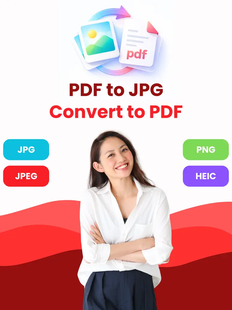 JPG to PDF: Convert Picture to saved results and sharing options