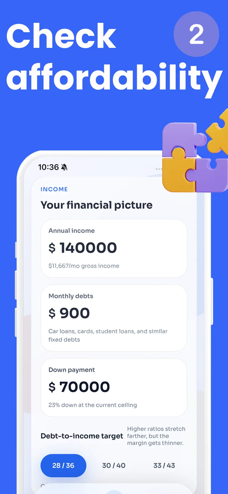 Loan Calculator & Mortgage workflow and result preview