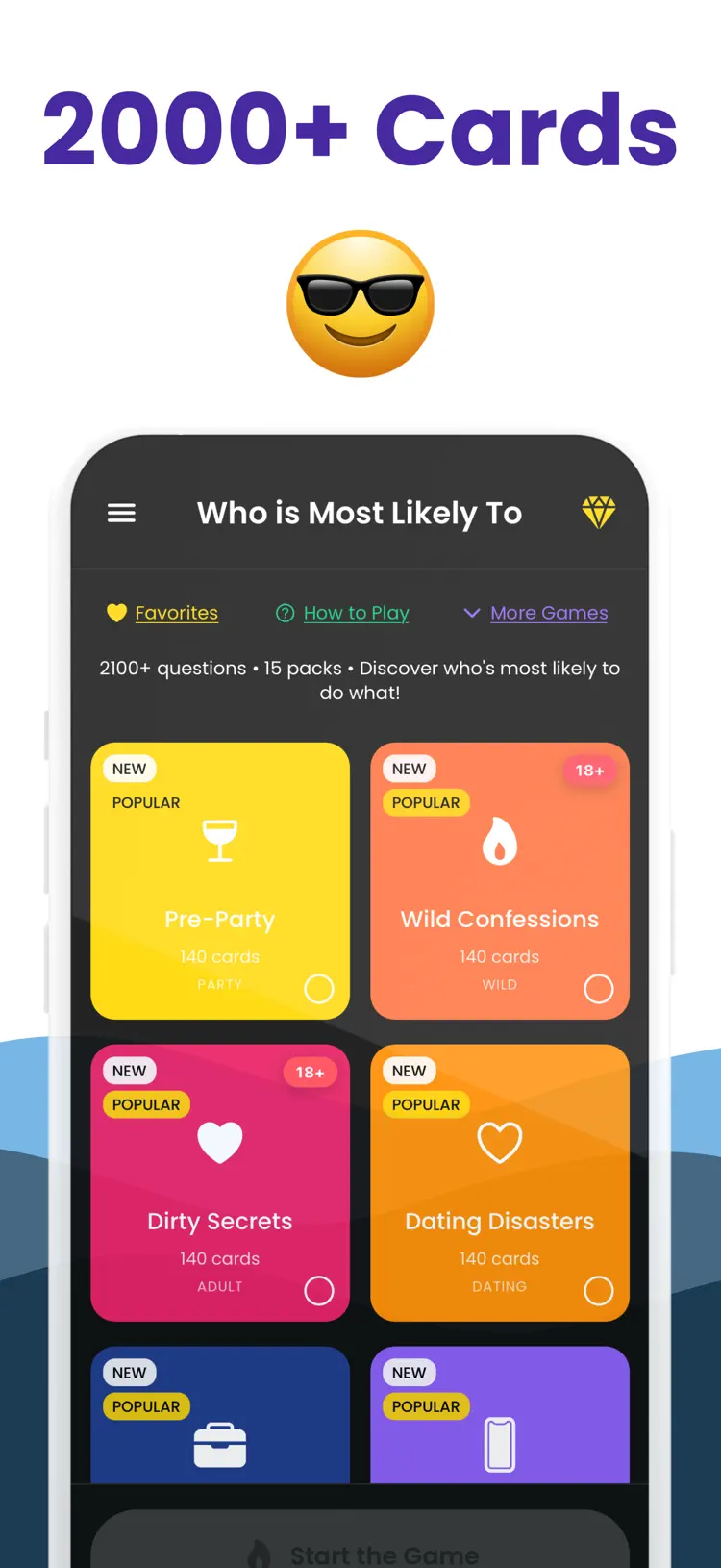 Most Likely To: Dirty Adult saved results and sharing options