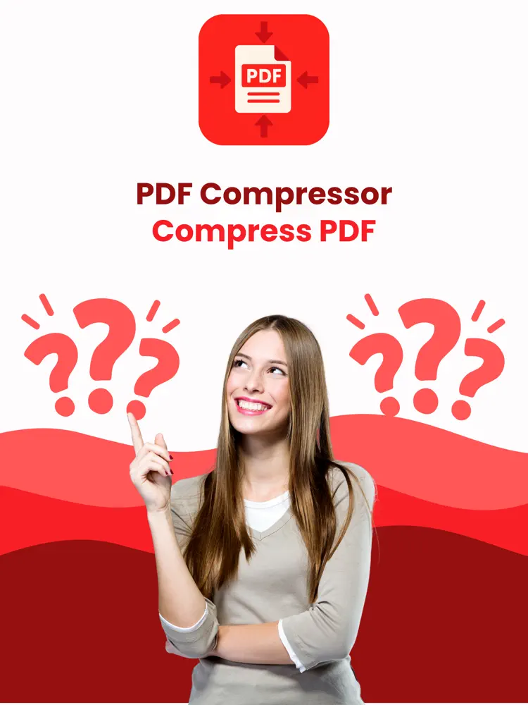 PDF Compressor • Compress PDF iPhone app screen for compress PDF files