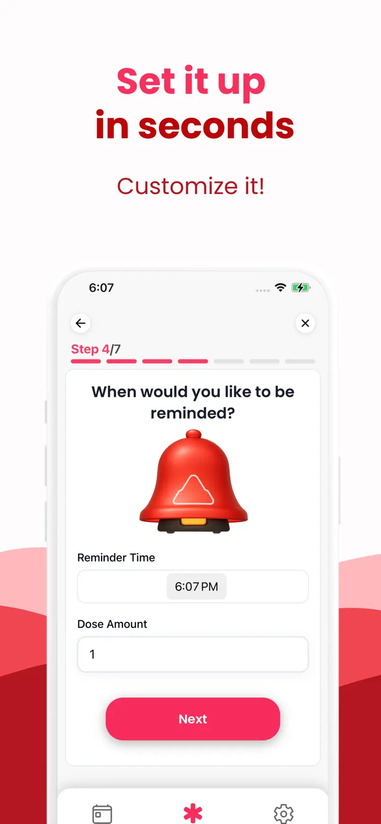 Pill Reminder & Medicine Alarm saved results and sharing options