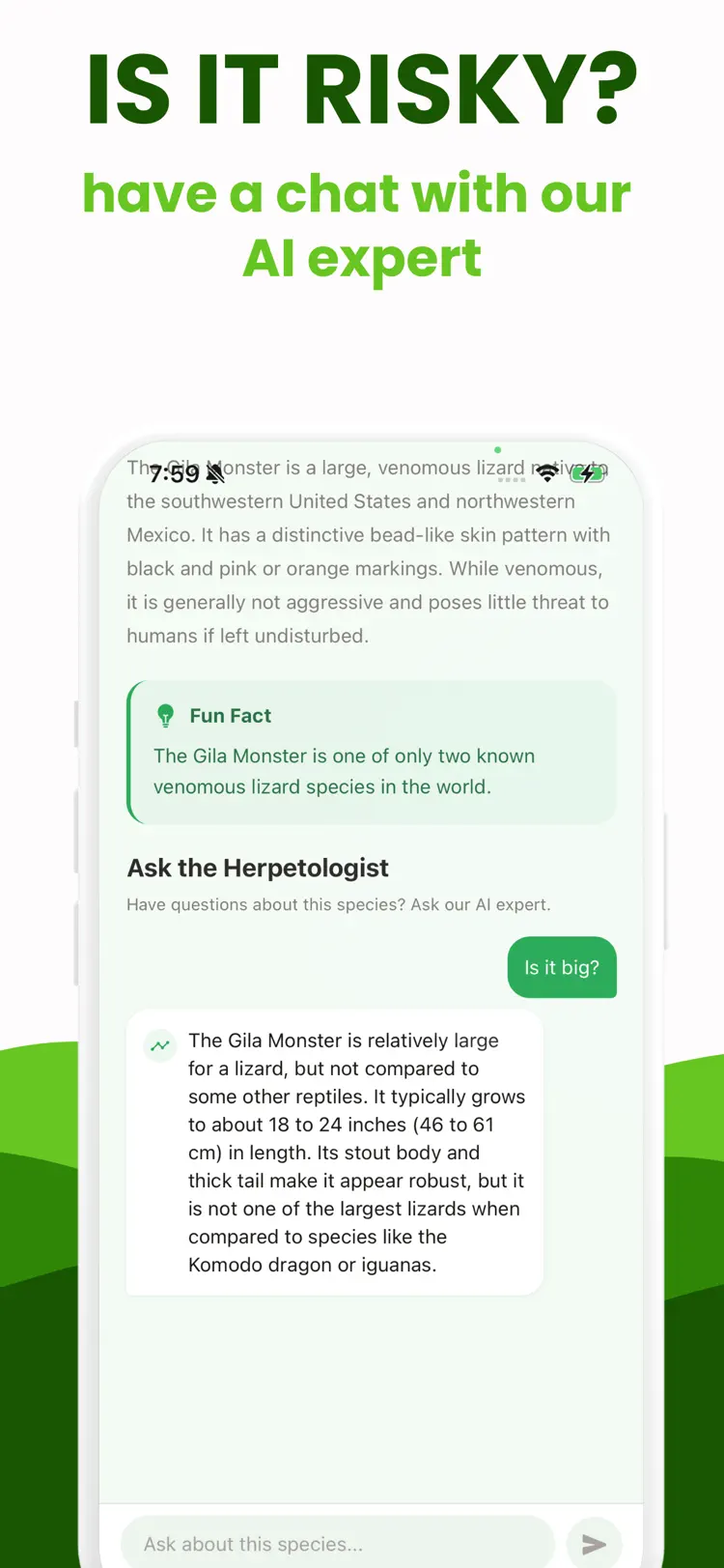 Snake Identifier + Reptile ID saved results and sharing options