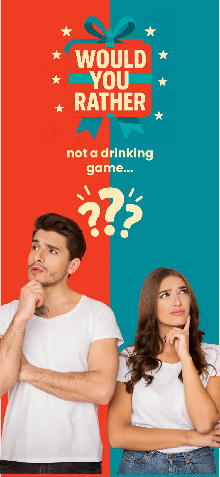 This or That: Would You Rather iPhone app screen for play a party question game
