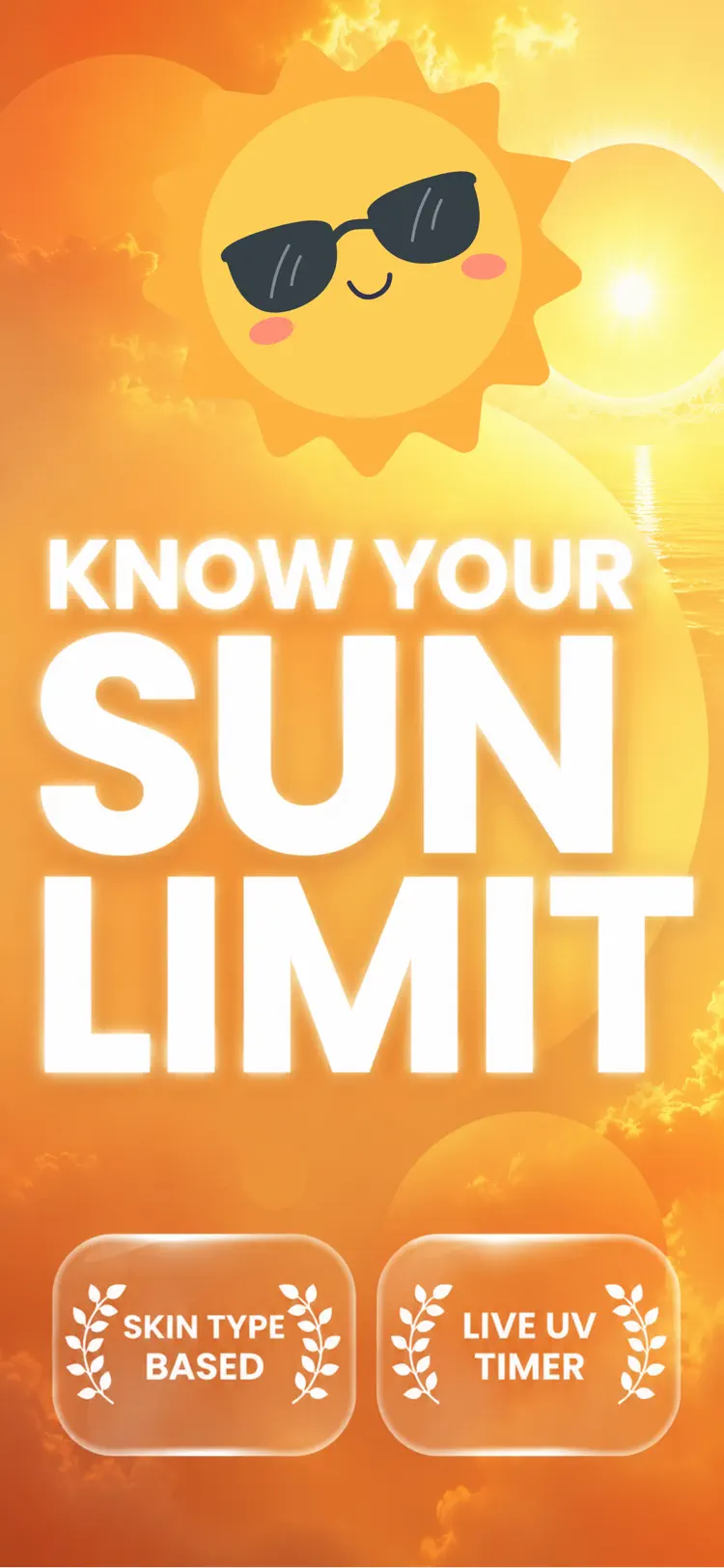 UV Index & Tanning main tools and options on iPhone