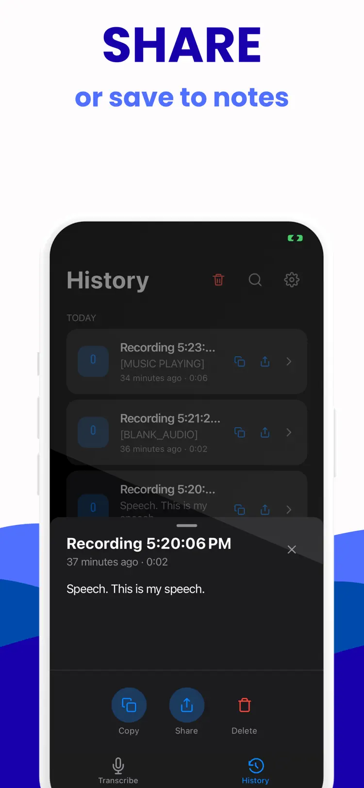 Video Transcriber: Audio Voice workflow and result preview